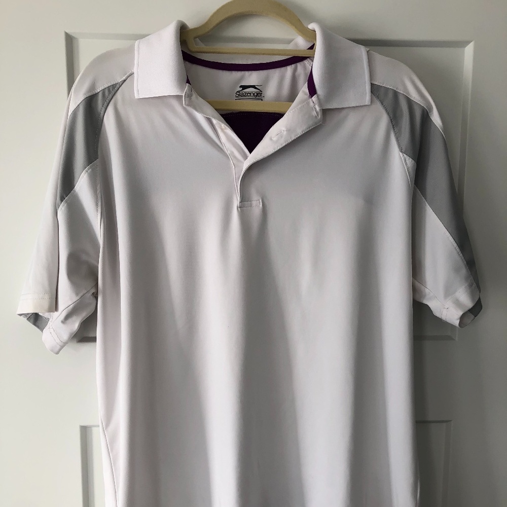 Large Men's Slazenger Golf Polo - Wicking Material